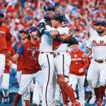 Phillies vs Braves MLB game action photo